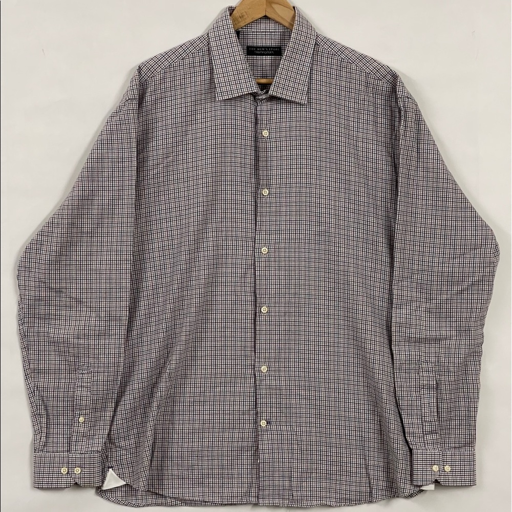 Bloomingdale’s Checkered Button Up - image 1